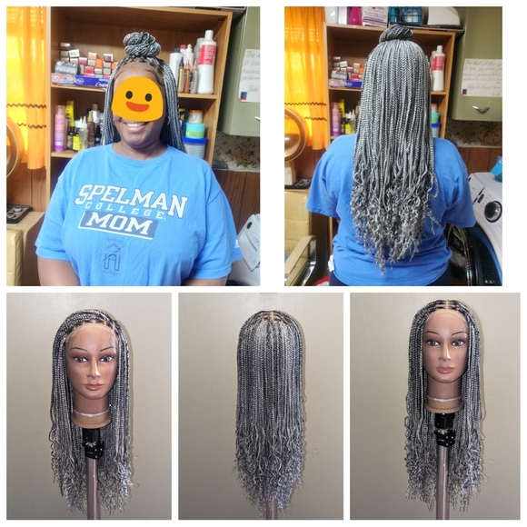 Gorgeous Lace Frontal Knotless Braided Wig - Picture 11 of 16